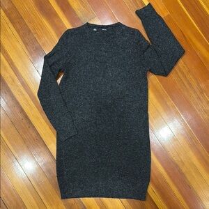 Vero Moda Charcoal/Dark Gray Long Sleeve Sweater Dress